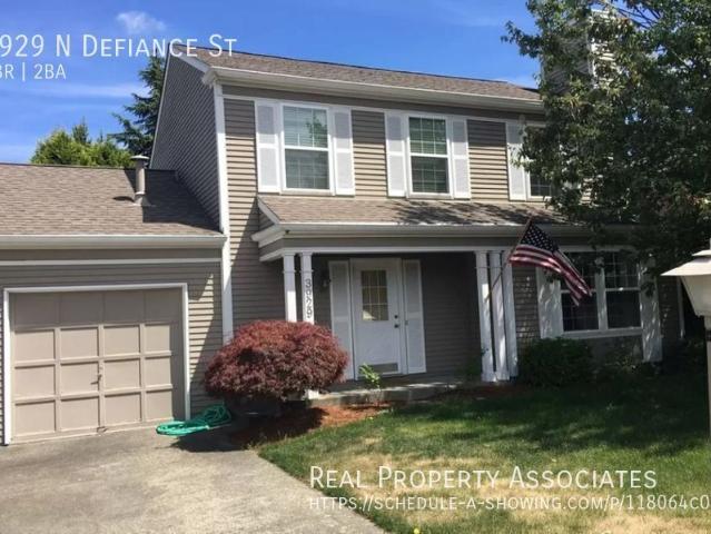 3 BR, 1.5 BA Apartment 3929 N Defiance St, Tacoma, WA 98407