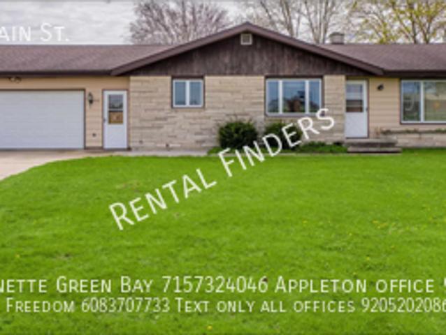 3 BR, 1.5 BA Apartment 443 W. Main St Chilton, WI 53014