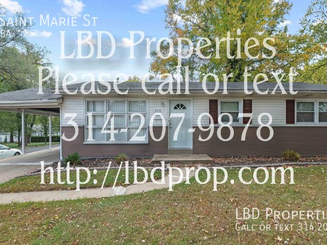 3 BR, 1.5 BA Apartment 490 Saint Marie St, Florissant, MO 63031