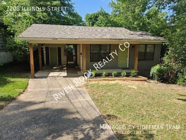 3 BR, 1.5 BA Apartment 7208 Illinois Street, Little Rock, AR 72207