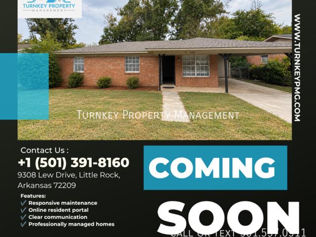 3 BR, 1.5 BA Apartment 9308 Lew Dr, Little Rock, AR 72209