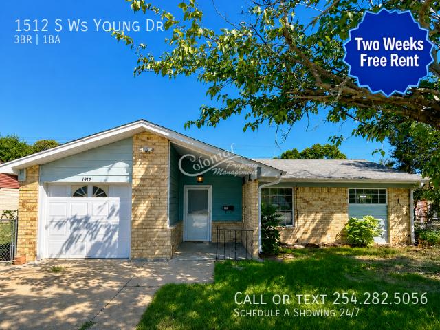 3 BR, 1 BA Apartment 1512 S Ws Young Dr, Killeen, TX 76543
