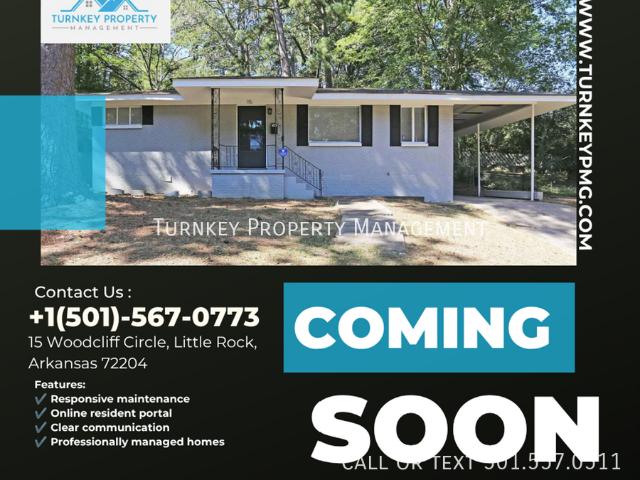 3 BR, 1 BA Apartment 15 Woodcliff Cir, Little Rock, AR 72204