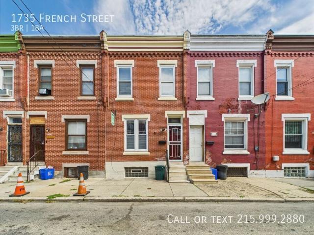3 BR, 1 BA Apartment 1735 French Street, Philadelphia, PA 19121