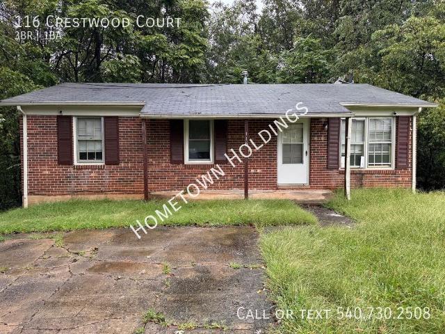 3 BR, 1 BA Apartment 116 Crestwood Court, Martinsville, VA 24112