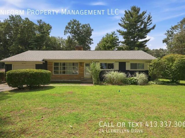 3 BR, 1 BA Apartment 24 Llewellyn Drive, Westfield, MA 01085