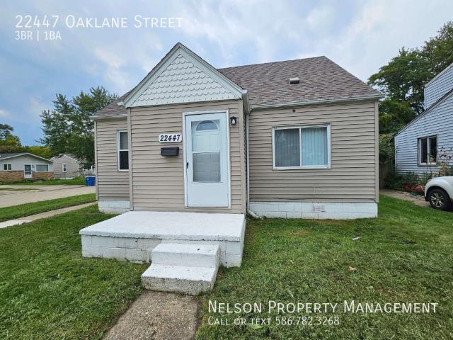 3 BR, 1 BA Apartment 22447 Oaklane Street, Warren, MI 48089