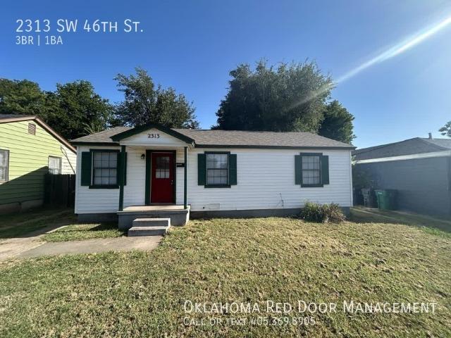 3 BR, 1 BA Apartment 2313 SW 46th St Oklahoma City, OK 73119