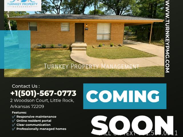 3 BR, 1 BA Apartment 2 Woodson Ct, Little Rock, AR 72209
