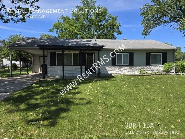 3 BR, 1 BA Apartment 3423 SW Clare Ave, Topeka, KS 66611