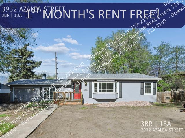 3 BR, 1 BA Apartment 3932 AZALEA STREET, COLORADO SPRINGS, CO 80907