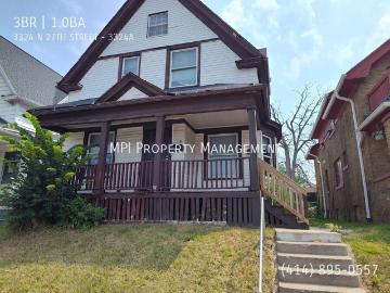 3 BR, 1 BA Apartment 3324 N 27TH STREET, MILWAUKEE, WI 53216