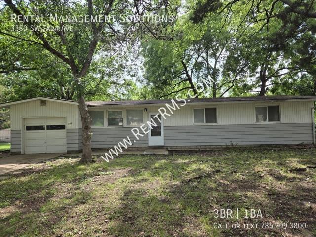 3 BR, 1 BA Apartment 3380 SW Tara Ave, Topeka, KS 66611