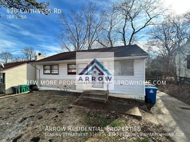 3 BR, 1 BA Apartment 420 Caithness Rd, Saint Louis, MO 63137