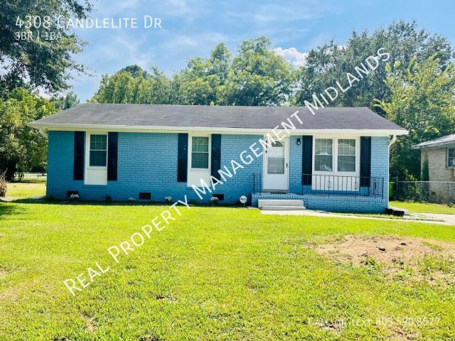3 BR, 1 BA Apartment 4308 Candlelite Dr, Columbia, SC 29209