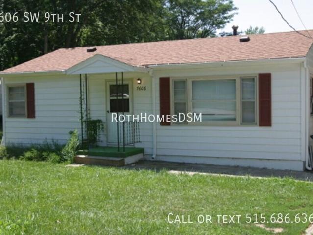 3 BR, 1 BA Apartment 7606 SW 9th St, Des Moines, IA 50315