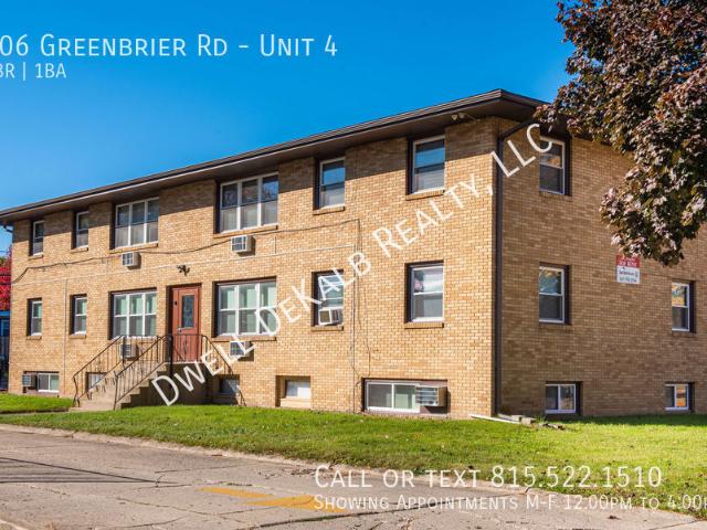 3 BR, 1 BA Apartment 806 Greenbrier Rd, Dekalb, IL 60115