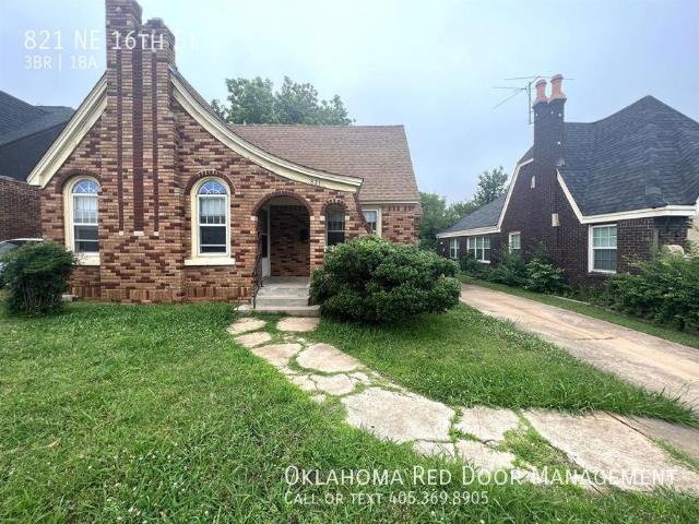 3 BR, 1 BA Apartment 821 NE 16th St, Oklahoma City, OK 73105