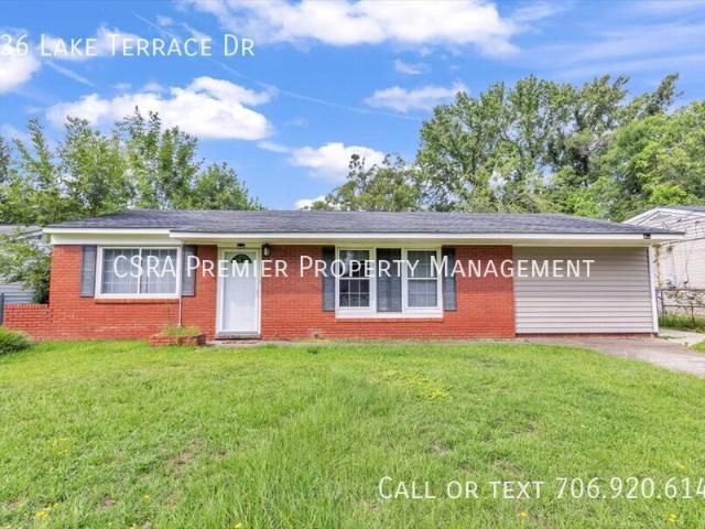 3 BR, 1 BA Apartment 836 Lake Terrace Dr, Augusta, GA 30904