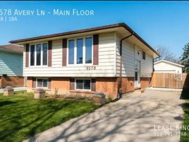 3 BR, 1 BA Apartment 9578 Avery Ln, Windsor, ON N8R 2A2