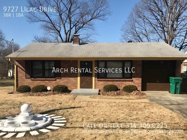 3 BR, 1 BA Apartment 9727 LIlac Drive, St. Louis, MO 63137