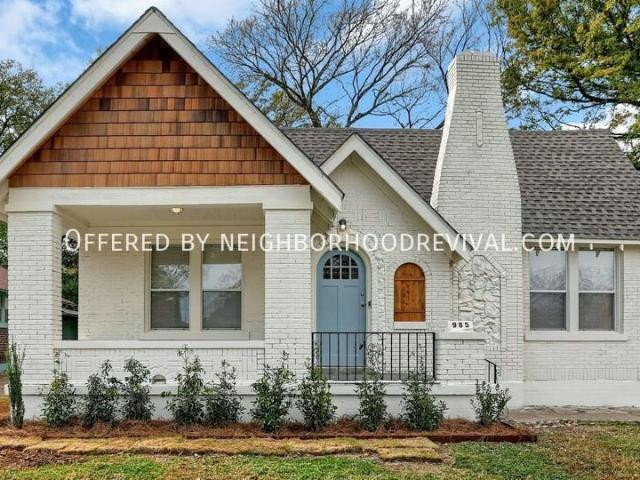 3 BR, 1 BA Apartment 985 N Willett St, Memphis, TN 38107