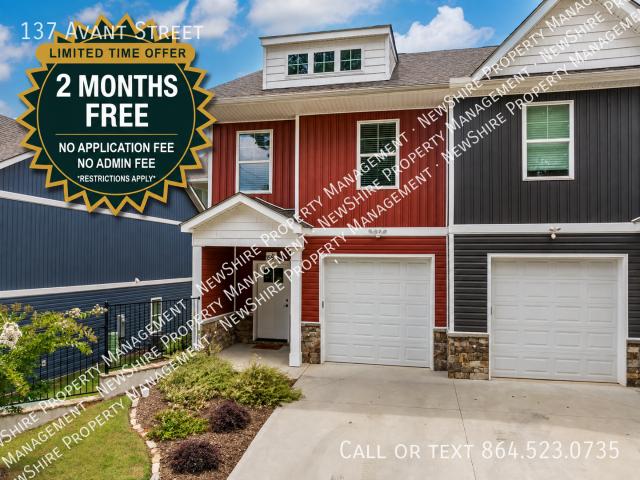 3 BR, 2.5 BA Apartment 137 Avant Street, Spartanburg, SC 29302