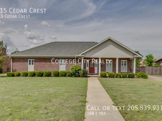 3 BR, 2.5 BA Apartment 215 Cedar Crest, Tuscaloosa, AL 35401