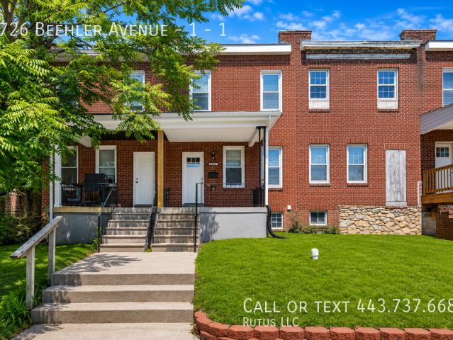 3 BR, 2.5 BA Apartment 3726 Beehler Avenue 1, Baltimore, MD 21215