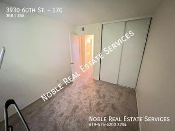 3 BR, 2.5 BA Apartment 3930 60th St San Diego, CA 92115