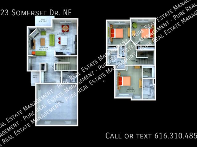 3 BR, 2.5 BA Apartment 423 Somerset Dr. NE, Grand Rapids, MI 49503