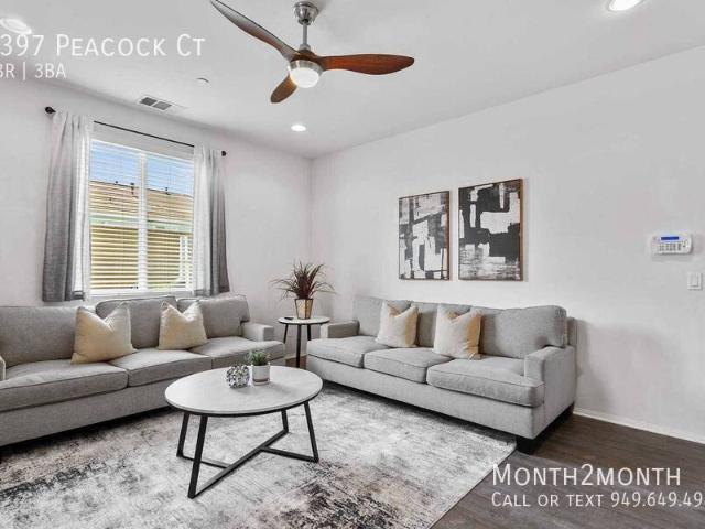 3 BR, 2.5 BA Apartment 6397 Peacock Ct, Eastvale, CA 91752