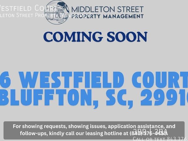 3 BR, 2.5 BA Apartment 6 Westfield Court, Bluffton, SC 29910