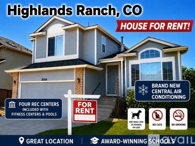 3 BR, 2.5 BA Apartment 9294 Weeping Willow Place, Highlands Ranch, CO 80130
