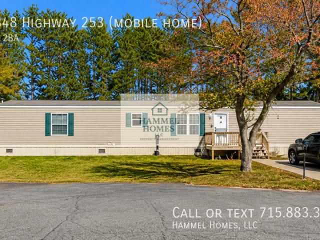 3 BR, 2 BA Apartment N4848 Highway 253 mobile home, Spooner, WI 54801