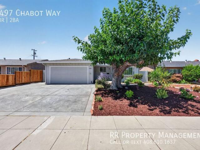 3 BR, 2 BA Apartment 1497 Chabot Way, San Jose, CA 95122