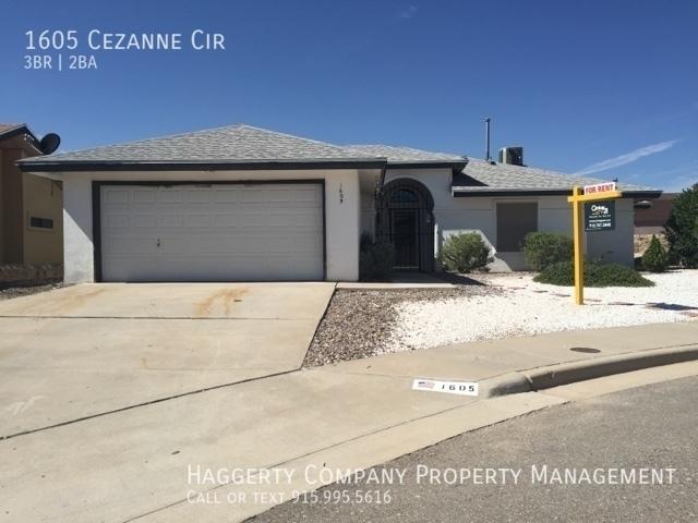 3 BR, 2 BA Apartment 1605 Cezanne Cir, El Paso, TX 79936