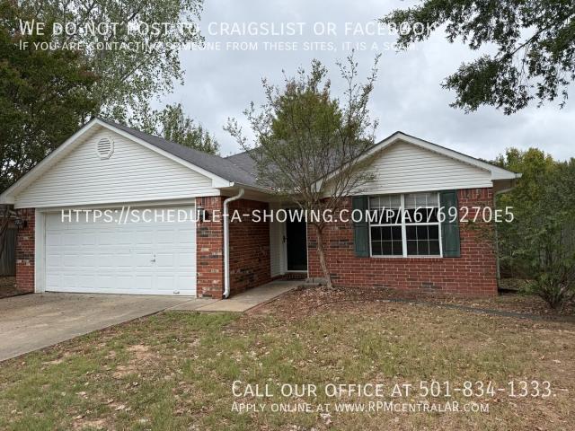 3 BR, 2 BA Apartment 1700 Longfellow Dr Conway, AR 72034