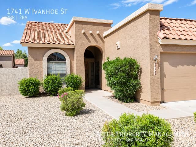 3 BR, 2 BA Apartment 1741 W Ivanhoe St, Chandler, AZ 85224