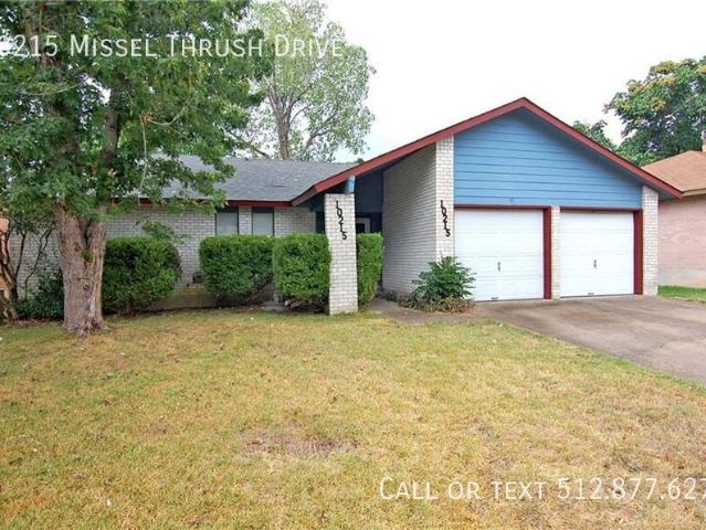 3 BR, 2 BA Apartment 10215 Missel Thrush Drive, Austin, TX 78750