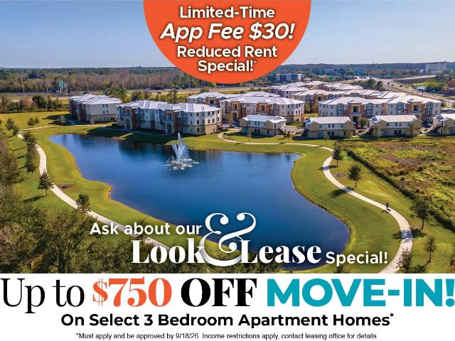 3 BR, 2 BA Apartment 1030 Vista Haven Circle Unit 08 307, Orlando, FL 32825