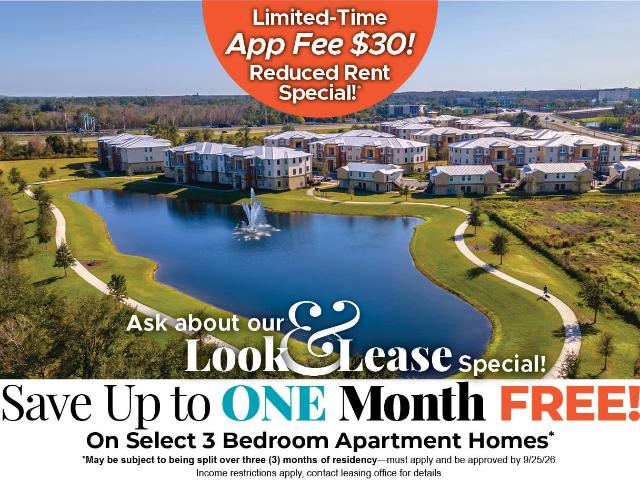 3 BR, 2 BA Apartment 1030 Vista Haven Circle Unit 16 207, Orlando, FL 32825