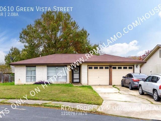 3 BR, 2 BA Apartment 10610 Green Vista Street, San Antonio, TX 78223