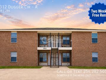 3 BR, 2 BA Apartment 1312 Dugger Cir, Killeen, TX 76543