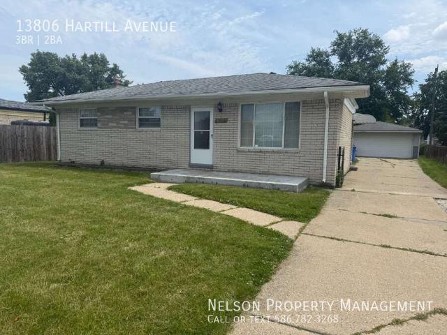3 BR, 2 BA Apartment 13806 Hartill Avenue, Warren, MI 48089