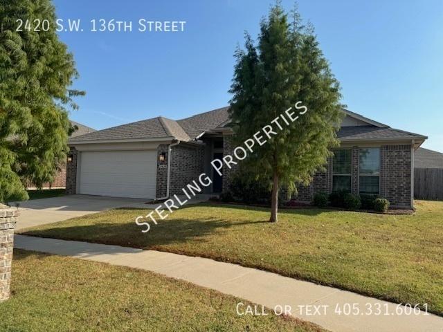3 BR, 2 BA Apartment 2420 S.W. 136th Street, Oklahoma City, OK 73170