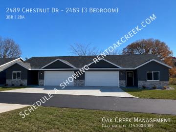 3 BR, 2 BA Apartment 2489 Chestnut Dr, Plover, WI 54467