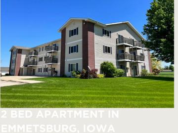 3 BR, 2 BA Apartment 2805 Schroeder Dr, Unit 3, Emmetsburg, IA 50536