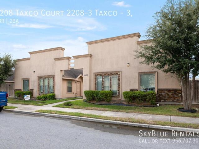3 BR, 2 BA Apartment 2208 Taxco Court 2208 3 Taxco, Edinburg, TX 78542