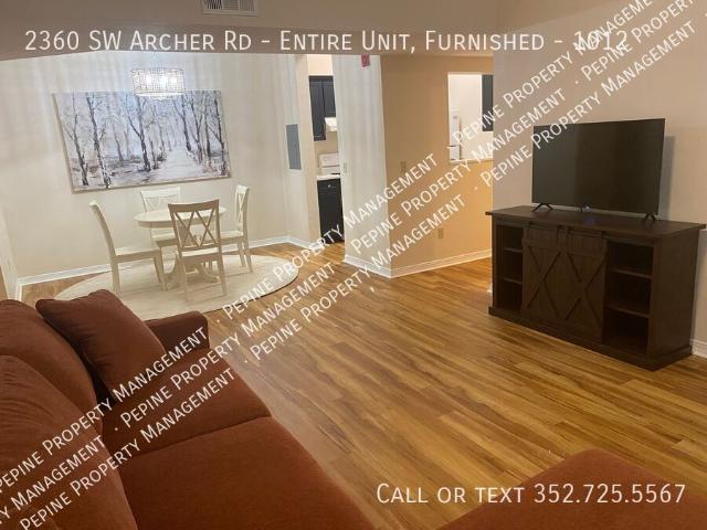 3 BR, 2 BA Apartment 2360 SW Archer Rd Entire Unit, Furnished, Gainesville, FL 32608